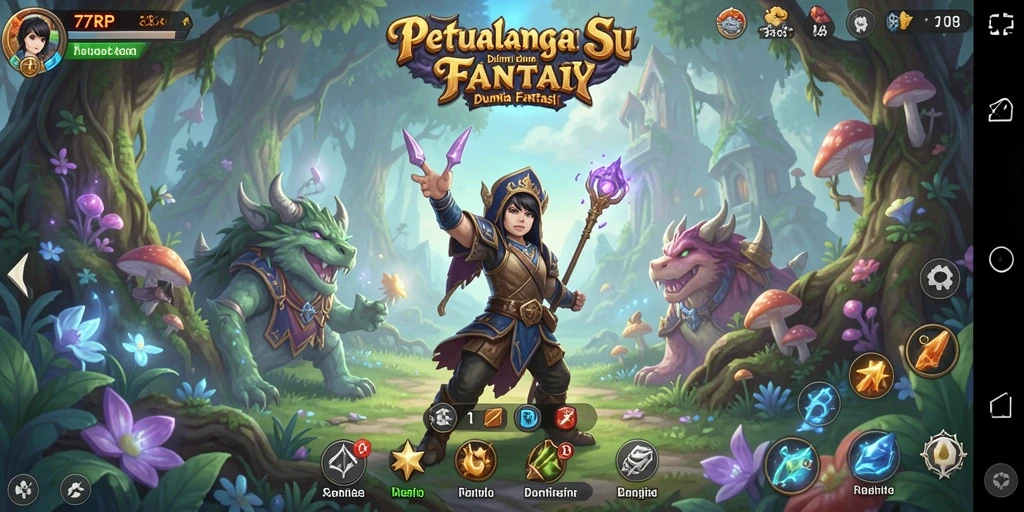 Gameplay epik dalam dunia petualangan yang menakjubkan.