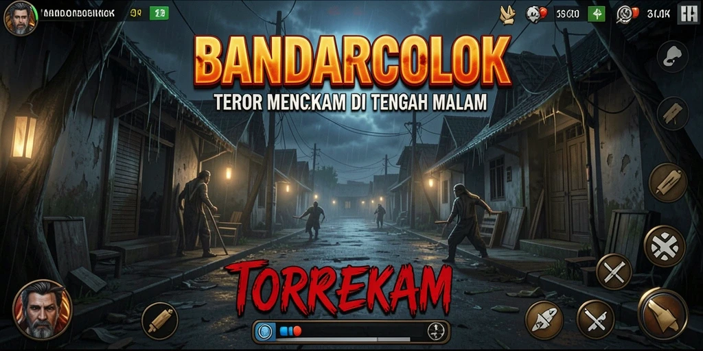 Screenshot menunjukkan momen mencekam dalam gameplay BANDARCOLOK.