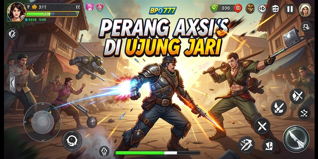 Tampilan aksi seru dalam gameplay BPO777 yang menegangkan.