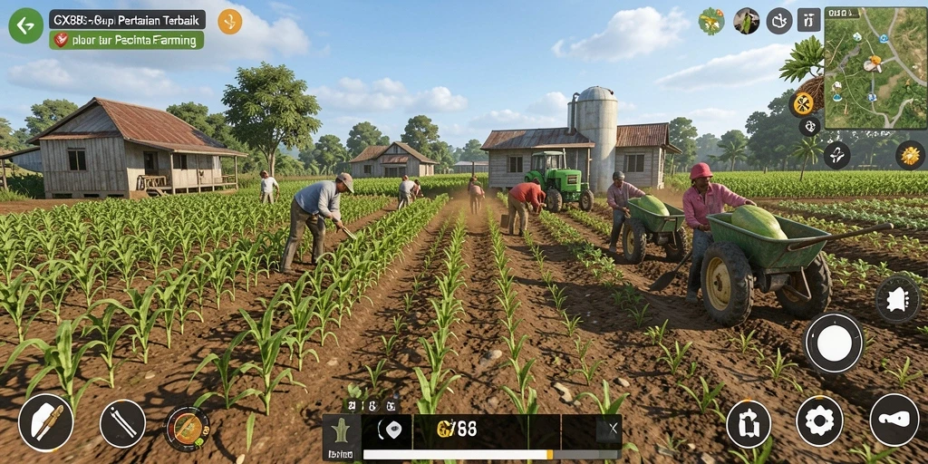 Gameplay seru dengan pengalaman bertani interaktif di GX88.