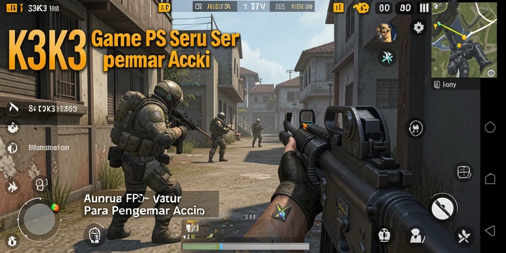 Tampilan gameplay K3K3 yang intens dan menegangkan.