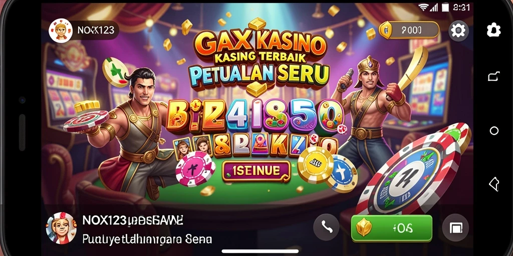 Tampilan screenshot utama NOX123 menampilkan gameplay Kasino yang menarik.