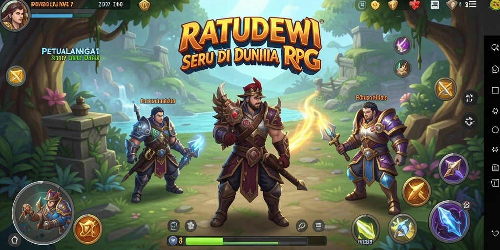 Tampilan gameplay menakjubkan di dunia RPG RATUDEWI.