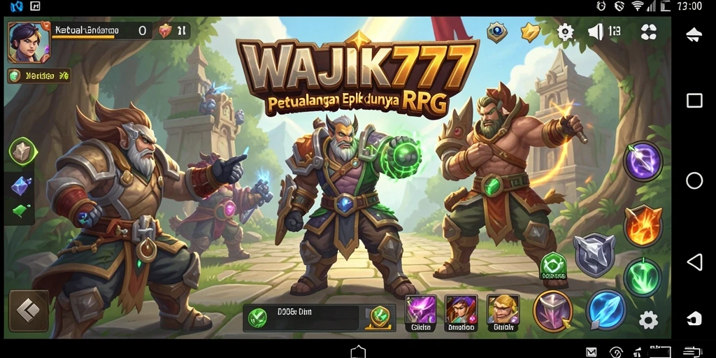 Tampilan gameplay RPG yang mendebarkan dalam WAJIK777.