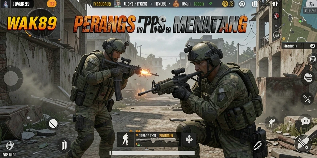 Gameplay menegangkan dalam WAK89 dengan aksi tembak-menembak intens.